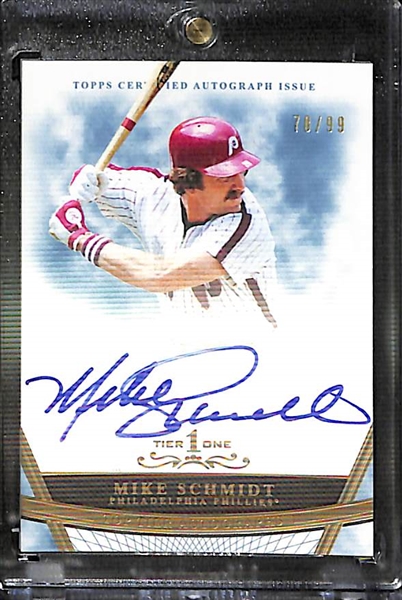 Mike Schmidt & Steve Carlton Tier One Auto Cards