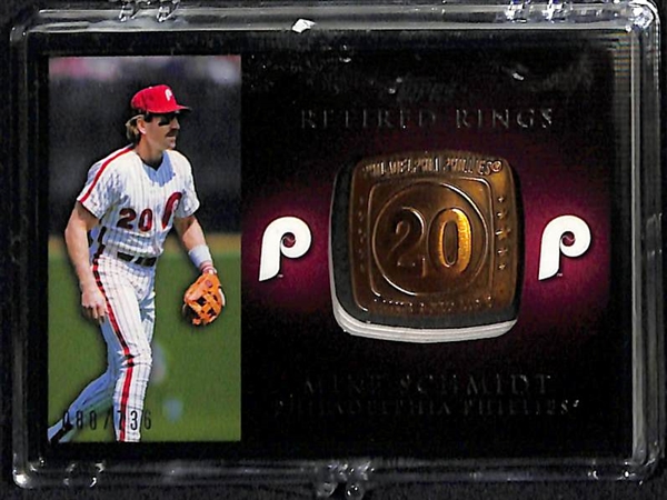 Lot Of 5 Phillies Auto & Relic Cards w. Schmidt