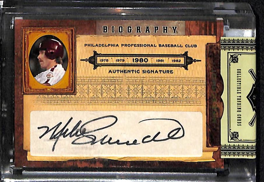 Lot Of 5 Phillies Auto & Relic Cards w. Schmidt