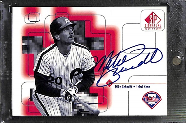 Lot Of 5 Phillies Auto & Relic Card w. Schmidt