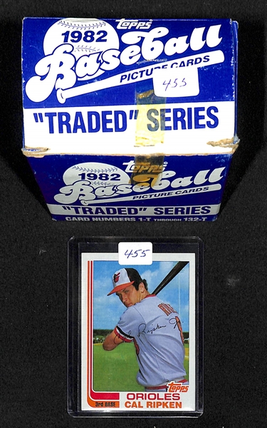 1982 Topps Traded Baseball Card Set W/ Ripken Rookie