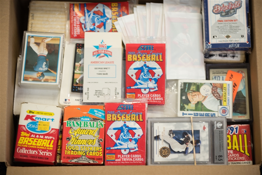 Large Lot Of Baseball Cards & Packs