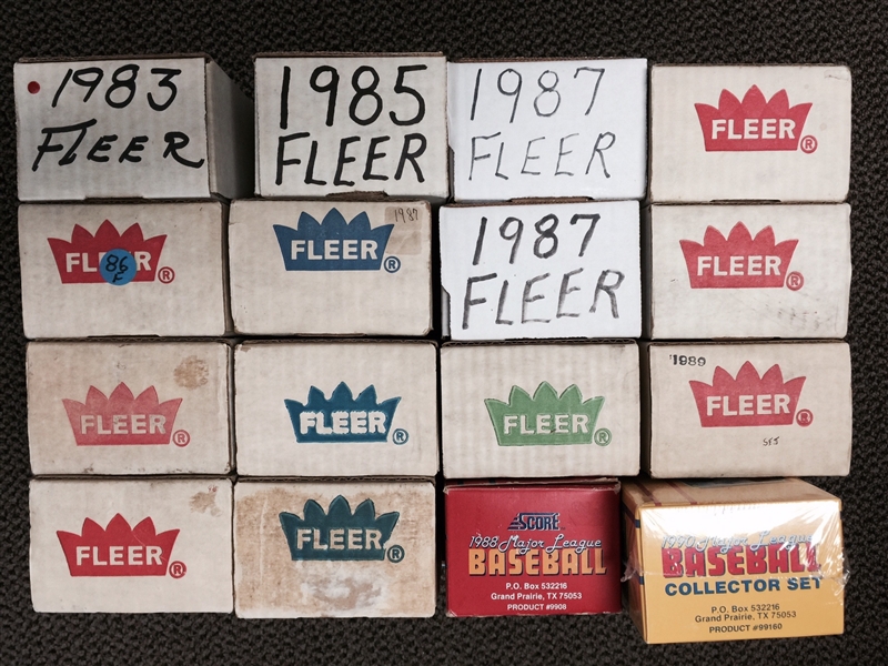 Lot of 16 Baseball Sets from 1983 – 1990