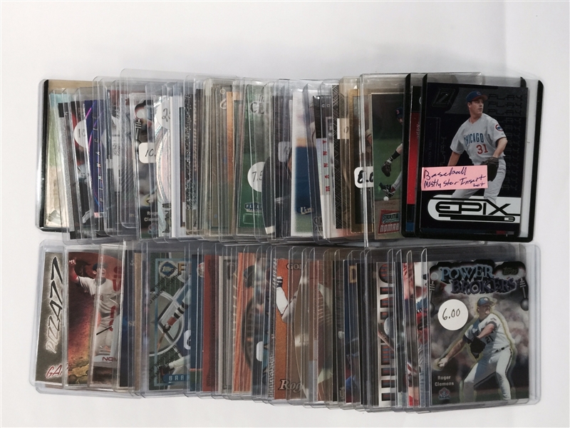 Lot of 50+ Baseball Insert & Parallel Cards