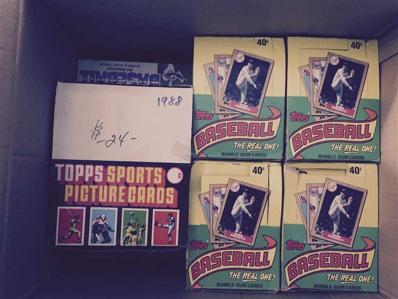 Lot of 13 Baseball Wax Boxes