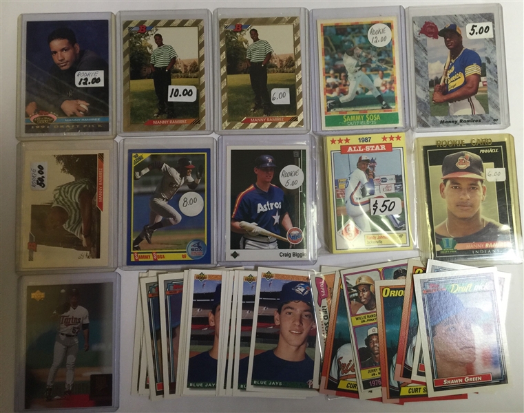 Lot of 100+ Baseball Rookie Cards