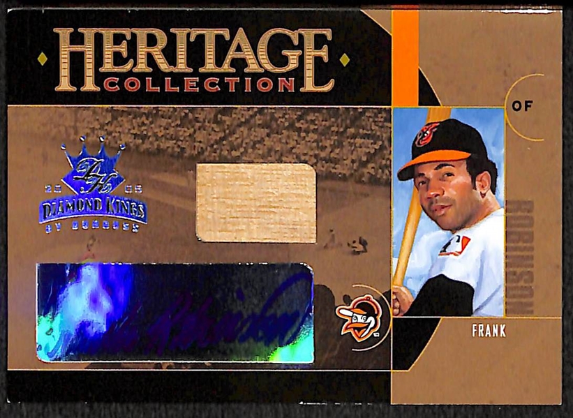 Lot of 3 Frank Robinson Autograph Cards