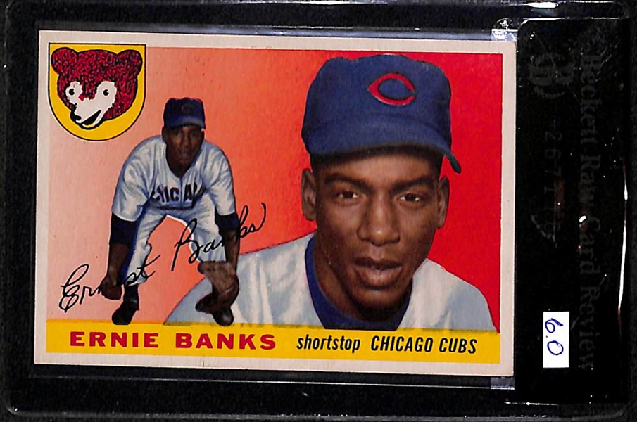 1955 Topps Ernie Banks Card BVG 6.0