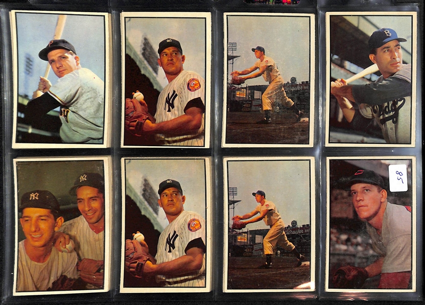 1953 Bowman Lot Of 35 Assorted Cards W/ Ralph Kiner