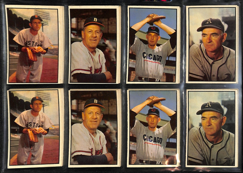 1953 Bowman Lot Of 35 Assorted Cards W/ Ralph Kiner