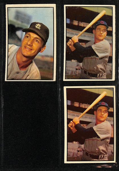 1953 Bowman Lot Of 35 Assorted Cards W/ Ralph Kiner