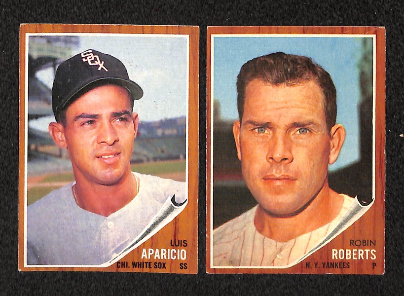 Lot Of 180 Different 1962 Topps Baseball Cards
