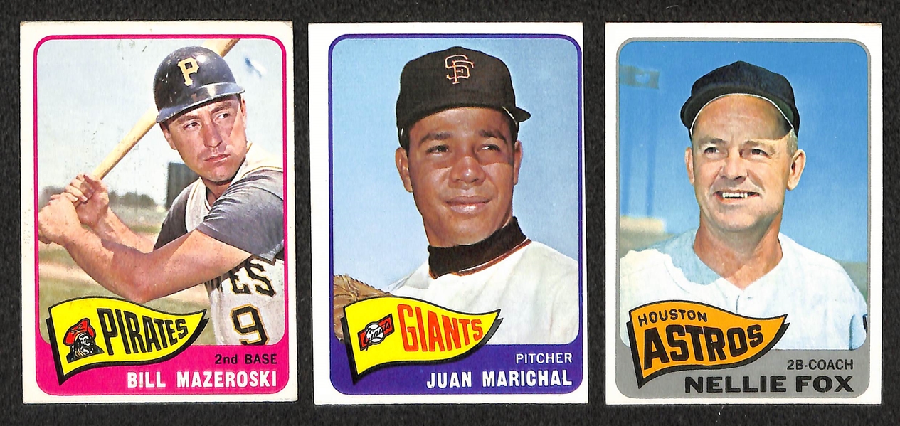 Lot Of 300 Different 1965 Topps Baseball Cards