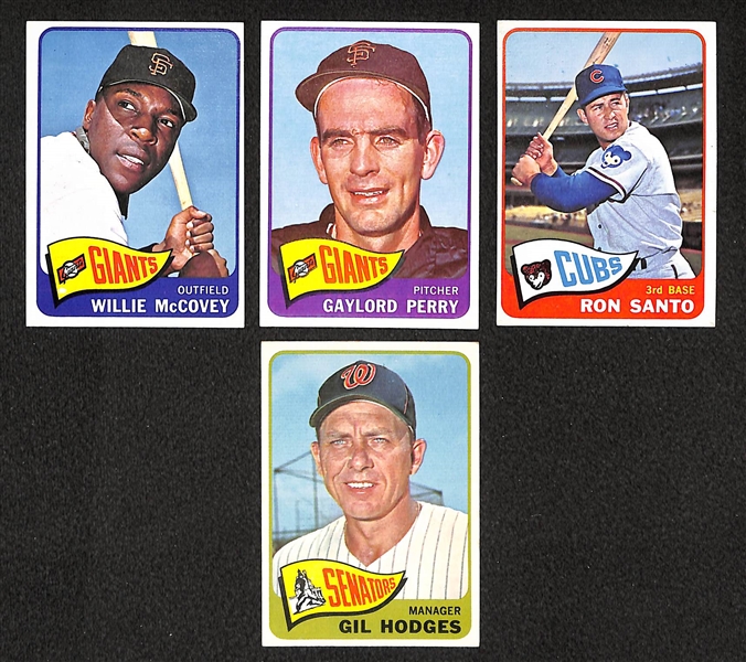 Lot Of 300 Different 1965 Topps Baseball Cards