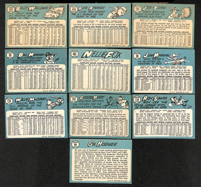 Lot Of 300 Different 1965 Topps Baseball Cards
