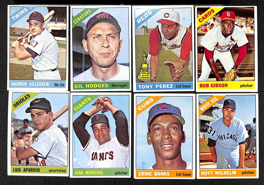 Lot Of 230 Different 1966 Topps Baseball Cards