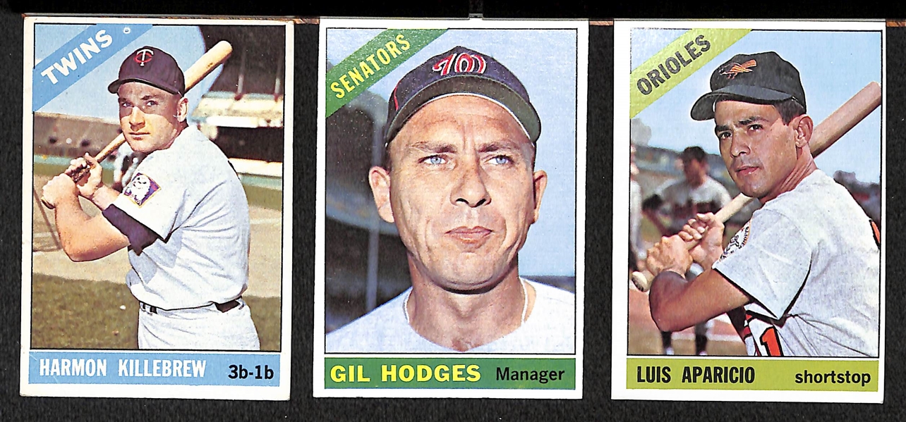 Lot Of 230 Different 1966 Topps Baseball Cards