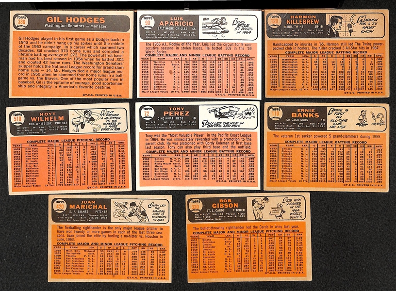 Lot Of 230 Different 1966 Topps Baseball Cards