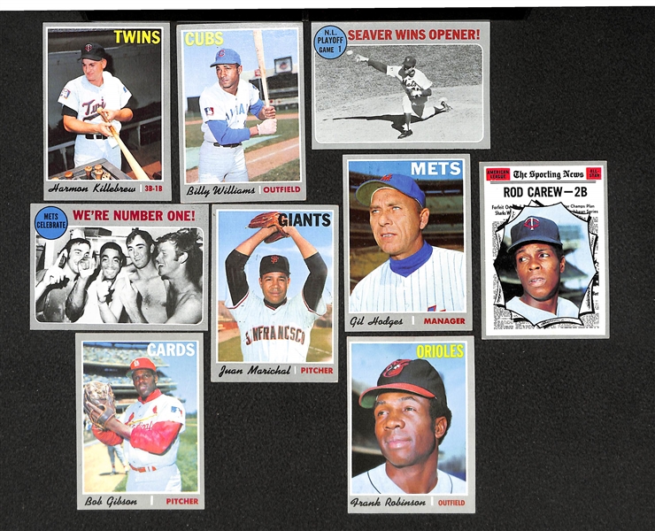 Lot Of 215 Different 1970 Topps Baseball Cards