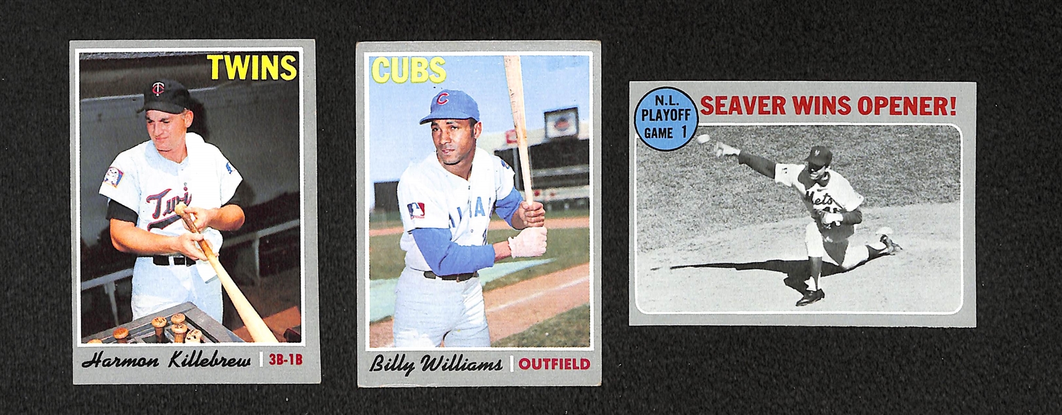Lot Of 215 Different 1970 Topps Baseball Cards
