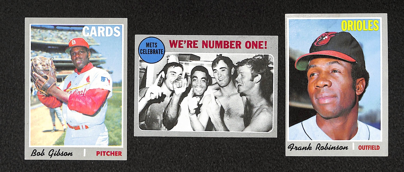 Lot Of 215 Different 1970 Topps Baseball Cards