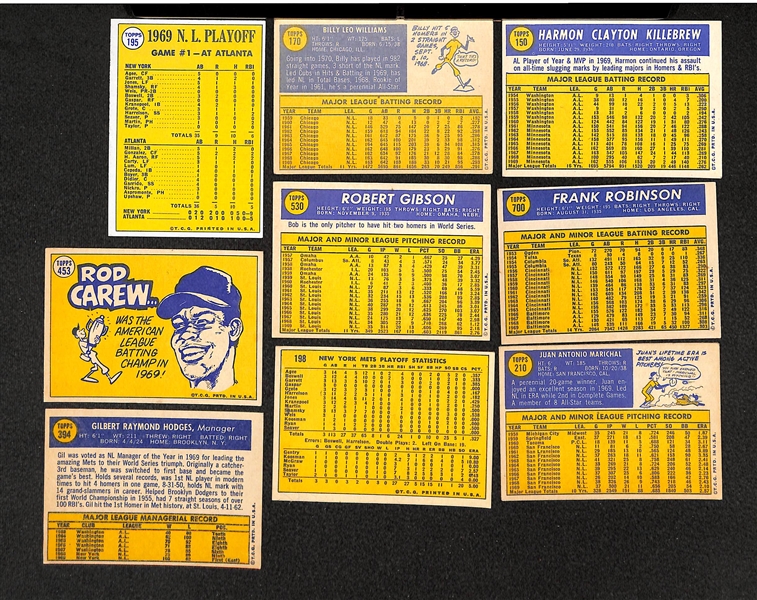 Lot Of 215 Different 1970 Topps Baseball Cards