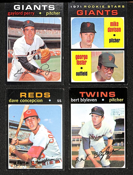 Lot Of 315 Different 1971 Topps Baseball Cards