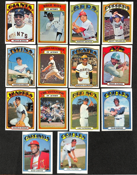 1972 Topps Baseball Partial Card Set