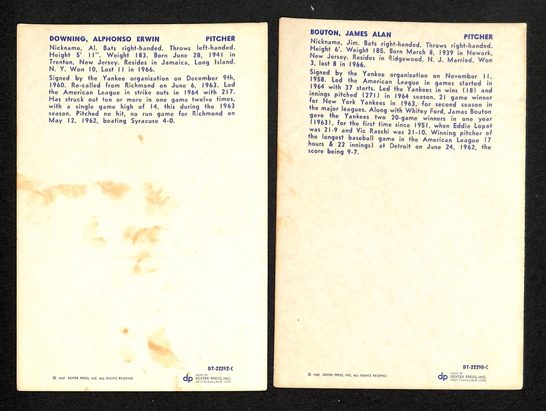 1966 Dexter Press Yankees Cards with Mantle