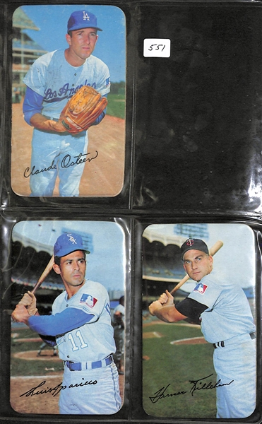 Lot of 1970 Topps Super Cards and 1970 Topps Booklet Set