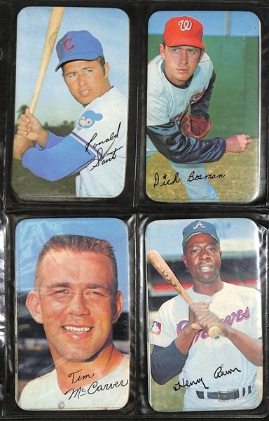 Lot of 1970 Topps Super Cards and 1970 Topps Booklet Set
