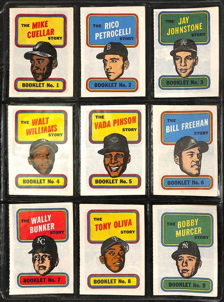 Lot of 1970 Topps Super Cards and 1970 Topps Booklet Set