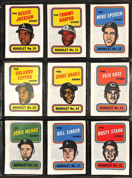 Lot of 1970 Topps Super Cards and 1970 Topps Booklet Set