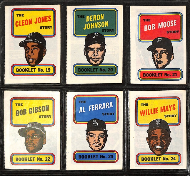 Lot of 1970 Topps Super Cards and 1970 Topps Booklet Set