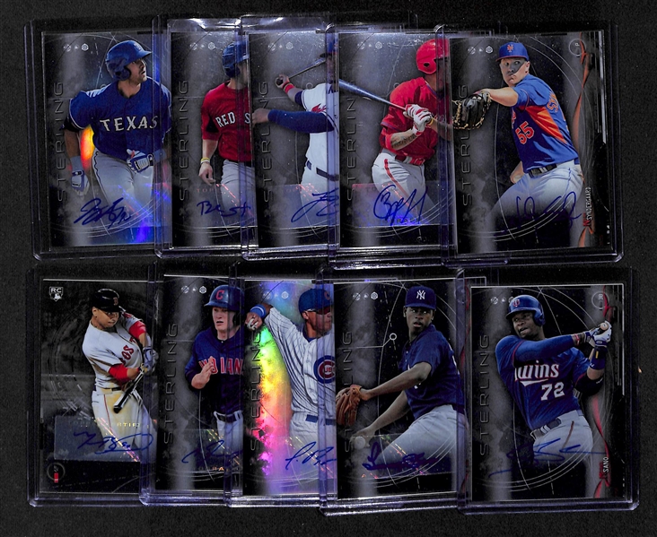 Lot Of 10 - 2014 Bowman Sterling Star Rookies Auto Cards w. Syndergaard
