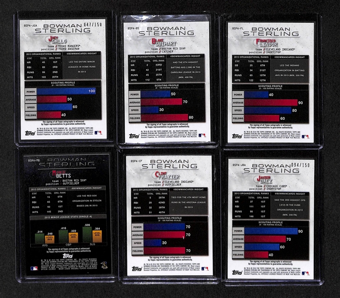 Lot Of 10 - 2014 Bowman Sterling Star Rookies Auto Cards w. Syndergaard