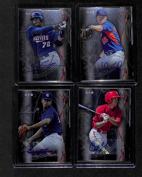 Lot Of 10 - 2014 Bowman Sterling Star Rookies Auto Cards w. Syndergaard