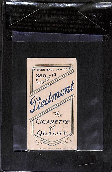 *ERROR CARD - Name on Top* 1909-11 T206 Jerry Freeman - Piedmont Back - BVG 1.5 - Factory 25 - Minor League