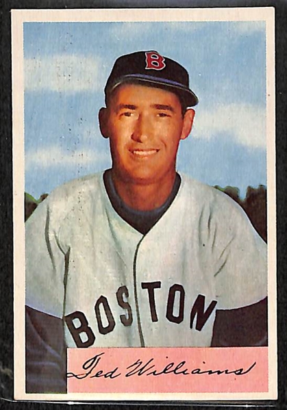 1954 Bowman Ted Williams #66 Card BVG 6.5 - HIGH GRADE!