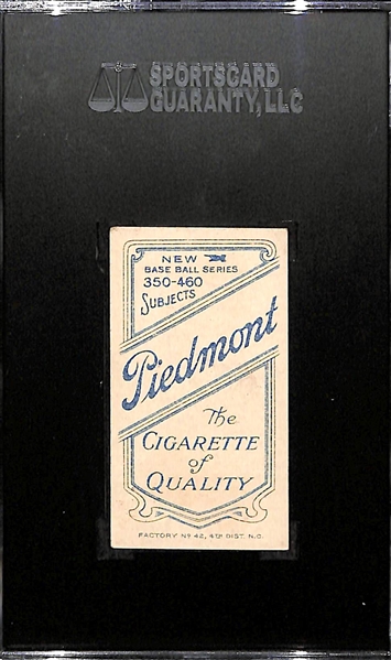 1911 T206 Ed Konetchy - Glove Near Ground - Piedmont Back - SGC 20 (1.5) - Factory No. 42