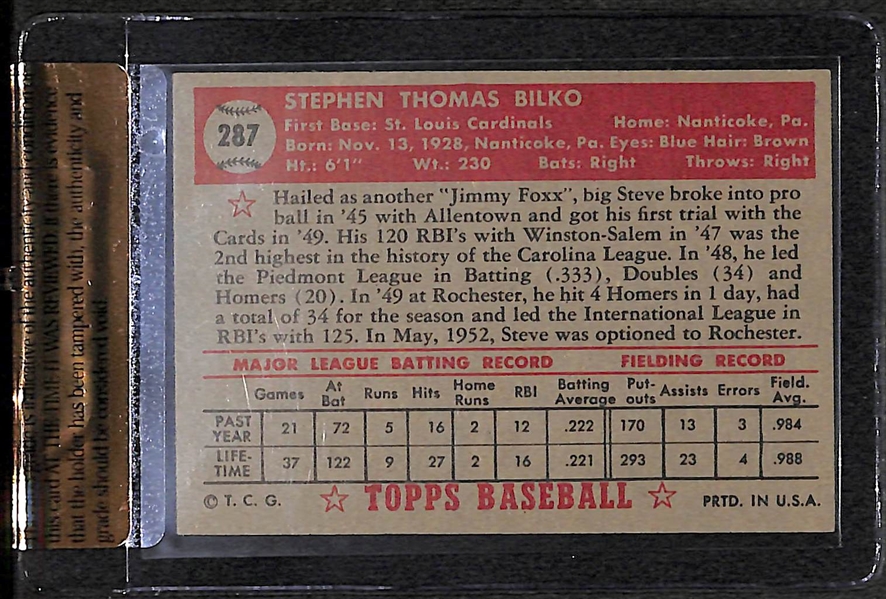 1952 Topps Steve Bilko #287 Short Print Card - BVG 7.5