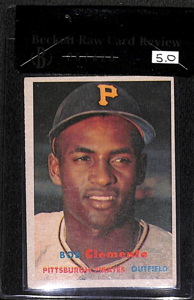 1957 Topps Bob Clemente #76 Card - BVG 5.0