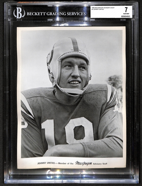 1968 MacGregor Advisory Staff Johnny Unitas 8 x 10 Promo Photo - BVG 7