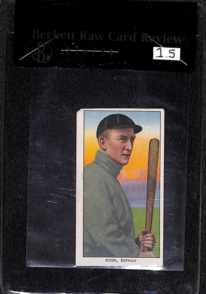 1909-11 T206 Ty Cobb - Bat Off Shoulder - Piedmont Back - BVG 1.5 - HOF