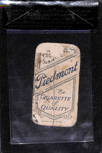 1909-11 T206 Christy Mathewson - White Cap - Piedmont Back - BVG 1.0 - HOF