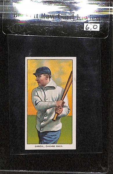 1909-11 T206  Chick Gandil - Piedmont Back - BVG 6.0 - Factory No. 25 - High Grade