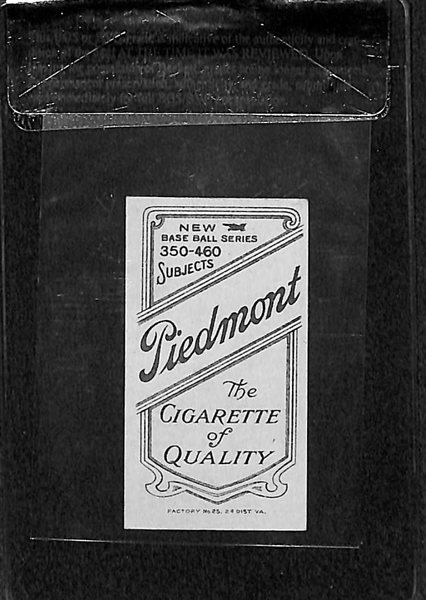 1909-11 T206  Chick Gandil - Piedmont Back - BVG 6.0 - Factory No. 25 - High Grade