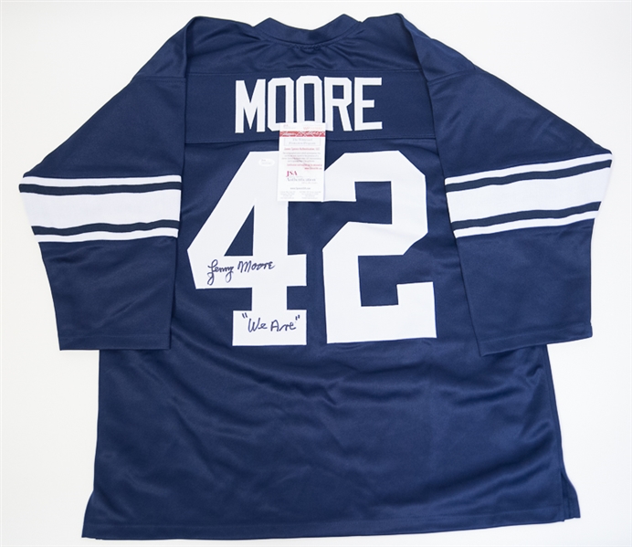 Lenny Moore Signed Penn State Jersey - JSA
