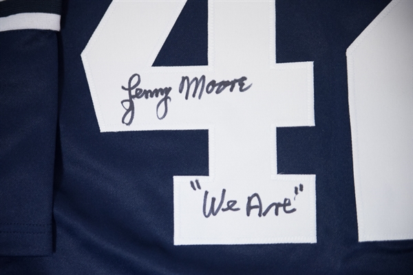 Lenny Moore Signed Penn State Jersey - JSA