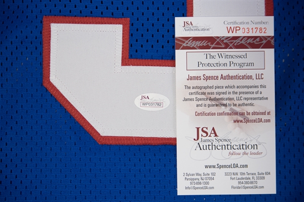 Sean Landeta Signed New York Giants Jersey - JSA